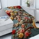 thumbnail image 4 of Uuiauoio Christmas Embroidery Throw Blanket 2D Printed Bohemian Style Sofa Cover Napping Shawl for Office Bedroom Living Room Air Conditioning Warm Lightweight Decorative Gift, 4 of 6