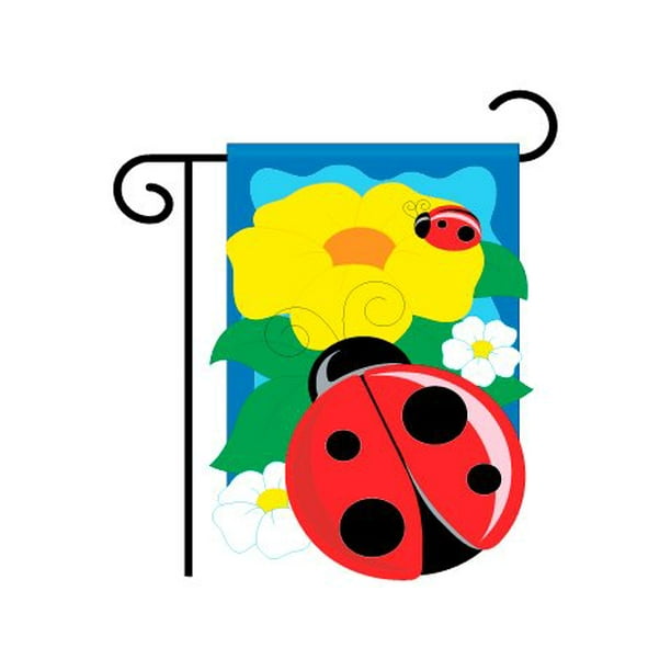 Ladybug Garden Flag Walmart Com Walmart Com