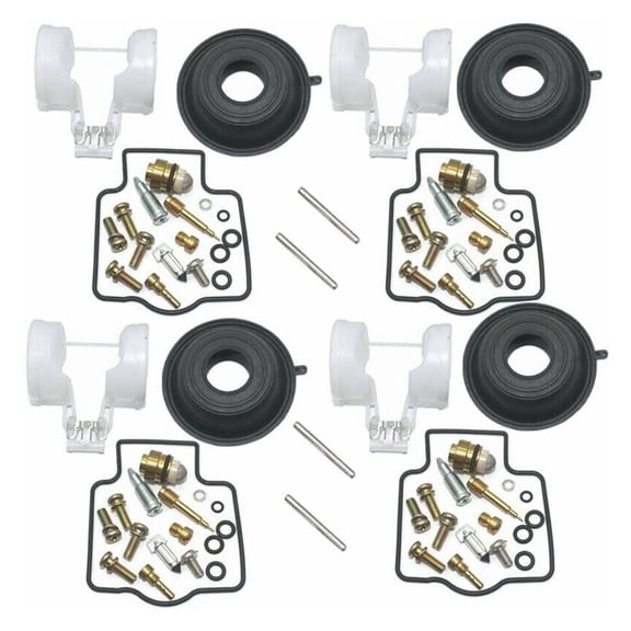 4X for ZX600 ZX6R ZZR600 Carburetor Repair kit Diaphragm Float