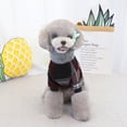 thumbnail image 4 of kladzum Dog Sweaters Dog Warm Shirt Plaid Two-Legged Sweater Pet Clothes New Fall and Winter Plus Velvet, Dog Sweaters, Small Dog Coat Warm Sweartershirts, 4 of 6