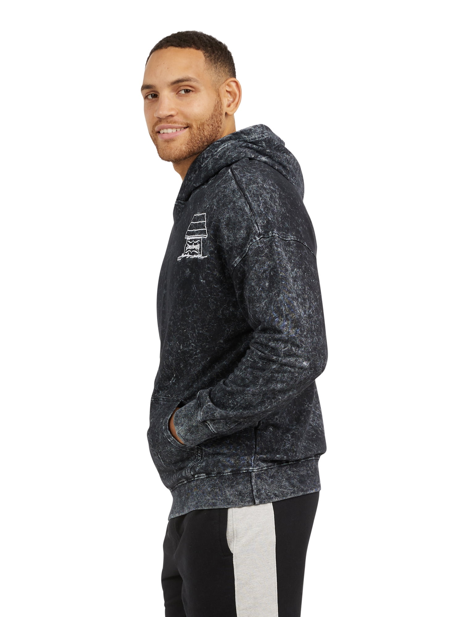 Dogg Supply by Snoop Dogg Men's & Big Men’s Acid Wash Hoodie Sweatshirt, Sizes XS-3XL