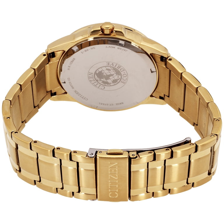 Citizen Men's Eco-Drive Gold-Tone Watch BM7262-57A - Walmart.com