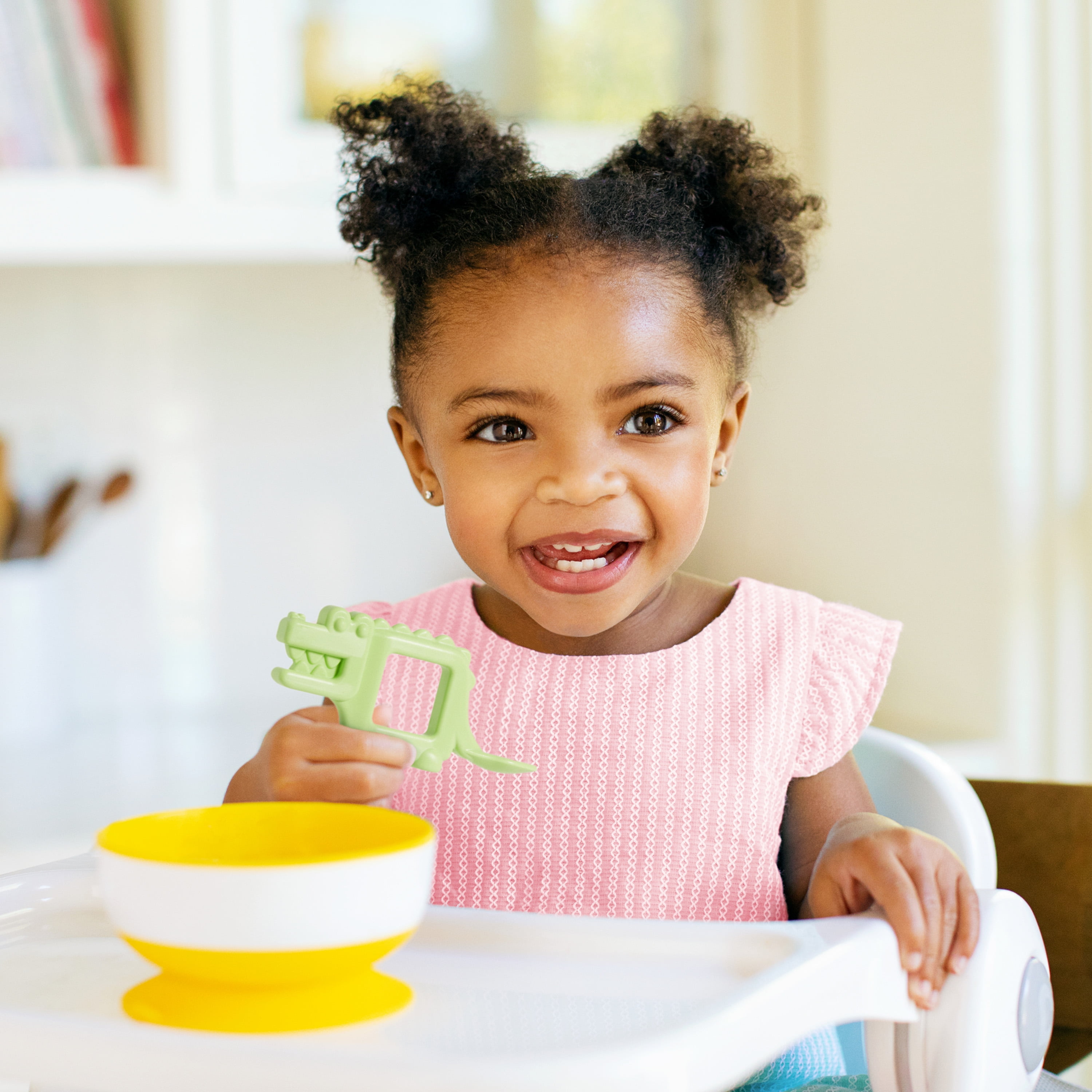 Munchkin® The Baby Toon™ Silicone Feeding Teether Spoon, as Seen on Shark Tank™, Alligator, Unisex