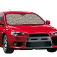 thumbnail image 2 of Kdxio Zebra Print Front Windshield Sun Shade,Folding Auto Sunshade for Car Truck SUV-Medium, 2 of 7