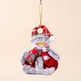 thumbnail image 4 of OAVQHLG3B Christmas Tree Ornaments, Christmas Tree Plush Hanging Ornaments Decorations Santa Snowman Elk Ornaments for Room Window Pendant Holiday Party Decor, 4 of 5