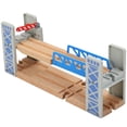 thumbnail image 3 of Lubelski Wooden Double Deck Bridge Overpass Toy DIY Train Tracks Railway Scene Accessory, 3 of 8
