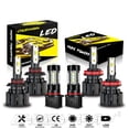 thumbnail image 1 of Front 6X LED Light Bulbs White LED Headlight Fog Light Bulbs Plug&Play 6000K High/Low/Fog Lights, 1 of 10