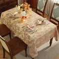 thumbnail image 2 of SASTYBALE 60x120 Inch Burgundy Maple Leaves Jacquard Tablecloth - Wrinkle-Free Vintage Style for Big Harvest Celebrations & Thanksgiving Parties, 2 of 7