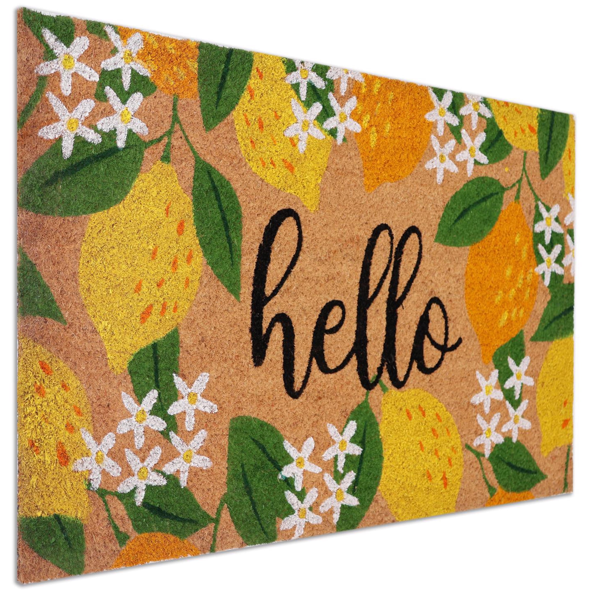 First Concept 18 in. W X 30 in. L Multi-Color Coir Door Mat