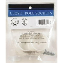 John Sterling Pole Sockets 1-1/4" Plastic White Plastic 1-3/8" Dia.