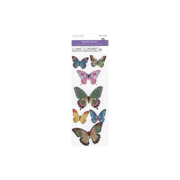 Multicraft Sticker Paper 3D Butterflies Style 3