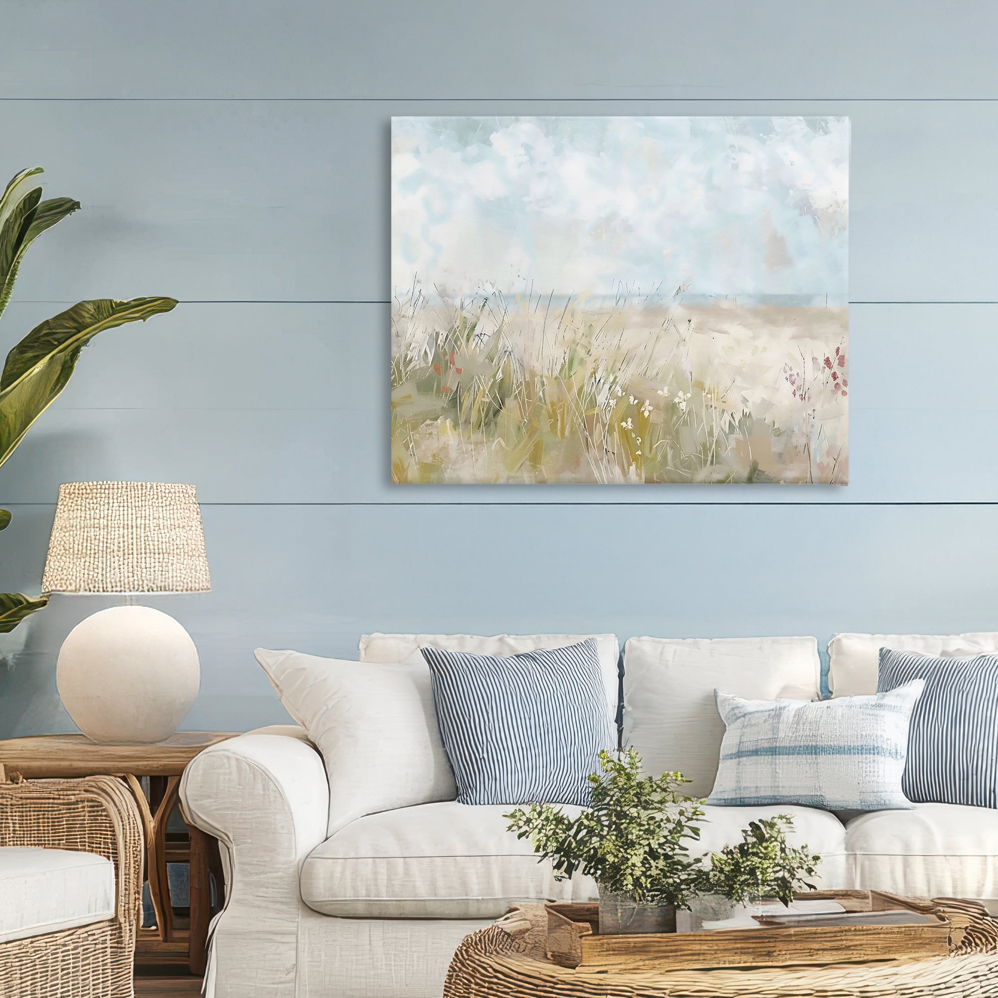 Stupell Industries Flowers By The Ocean Canvas Wall Art, design by Creative Studio