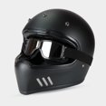 thumbnail image 2 of Gafas de equitación Gafas de moto Unisex al aire libre Anti-UV a prueba de viento Anti-arena Gafas de piloto Casco de cuero (lente gris - marco negro) TUNC Sencillez, 2 of 5