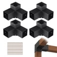 thumbnail image 1 of Kit de Support de Pergola 4x4 Robuste 3 Voies Base de Poteau pour Pergola Extérieure Patio Gazebo Matériel, 1 of 6