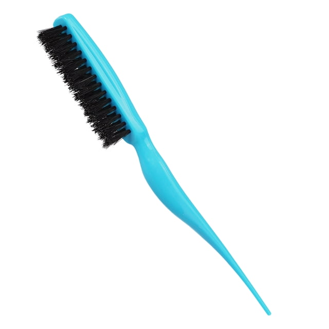 Unique Bargains Nylon Teasing Brush Three Row Salons Teasing Brush for Styling Backcombing Blue 8.86' Length