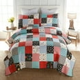thumbnail image 6 of Donna Sharp Wild One Patch Pieced Cotton Queen 3PC Quilt Set, 6 of 9
