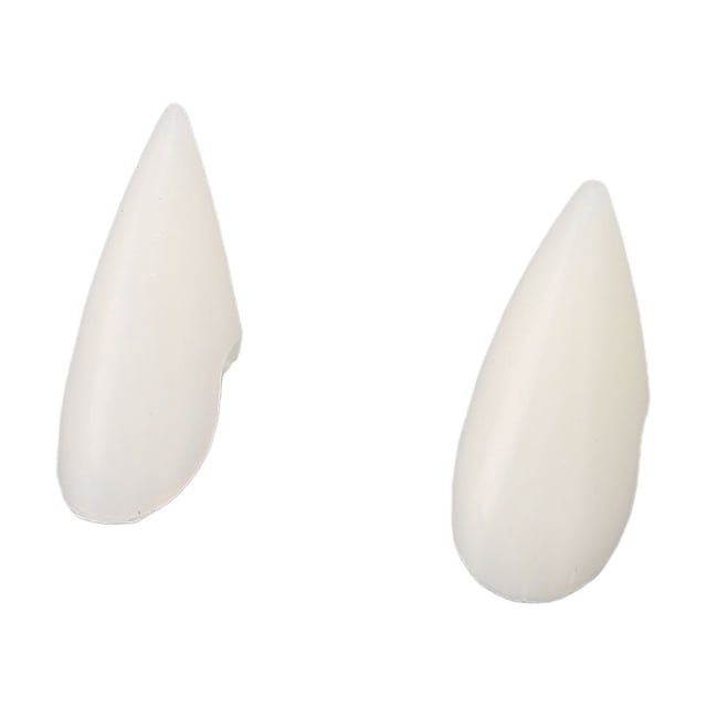 Horror False Teeth Prop, 1 Pair Cosplay Fangs ABS Material Lifelike Adhesive for Costume Party