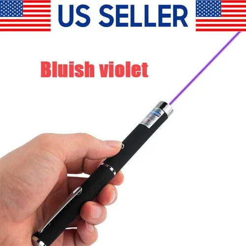 Purple 900Mile Laser Pointer Pen Green Blue Red Light Visible Beam Lazer