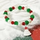 thumbnail image 2 of Pulsera de cuentas coloridas de Feliz Navidad para mujer, sombrero de alce de Papá Noel, brazaletes colgantes de campana de copo de nieve, joyería para festivales de Año Nuevo, 2 of 4