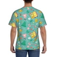 thumbnail image 3 of Bixox Men's Happy Summer Printed Short Sleeve Skinny Athletic T-Shirt, 3 of 6