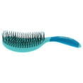 thumbnail image 3 of NuWay Patented Curved and Vented Hair Dryer Safe Detangling C Brush-Aqua, 3 of 3