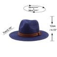 thumbnail image 3 of SUYIDA Stylish Unisex Panama Straw Hat with Wide Brim and Adjustable Belt for Outdoor Beach and Casual Wear, 3 of 3
