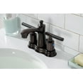 thumbnail image 2 of Kingston Brass FB7615CKL Kaiser 4 in. Centerset Bathroom Faucet with Pop-Up Drain, Oil Rubbed Bronze, 2 of 5