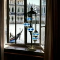 thumbnail image 2 of SILVERFEVER 5 Globes Turkish Mosaic Floor Lamp Tiffany Moroccan Art Home Decor Lantern Tall Lamps for Living Room Office Bedroom Blue Wave, 2 of 7