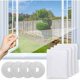 thumbnail image 1 of Mosquitera para ventana cortable, juego de 4 mosquiteras para ventanas, mosquitera para insectos, mosquitera antiinsectos mejorada con cinta adhesiva, malla fina transparente para ventana,, 1 of 5