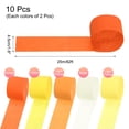 thumbnail image 2 of Uxcell Cintas de Papel Crepé 10 Rollos 820 pies para Decoración, Multicolor (1.8 in x 82 ft/Rollo), 2 of 5