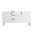 thumbnail image 3 of Manhattan Comfort 403AMC198 Buffet Beekman de 62,99 Po avec 4 Tablettes, Blanc, 3 of 3