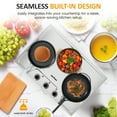thumbnail image 5 of Sunvivi 1800W Three-burner portable electric ceramic stove - knob control, indicator light, compatible with all cookware, suitable for a variety of cooking scenarios, silver, 5 of 8