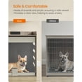 thumbnail image 4 of Heather Greige Modern Dog Crate. Has charging station & flip - up acrylic door. Fits small/medium dogs (≤45 lb). Doubles as side end table., 4 of 6