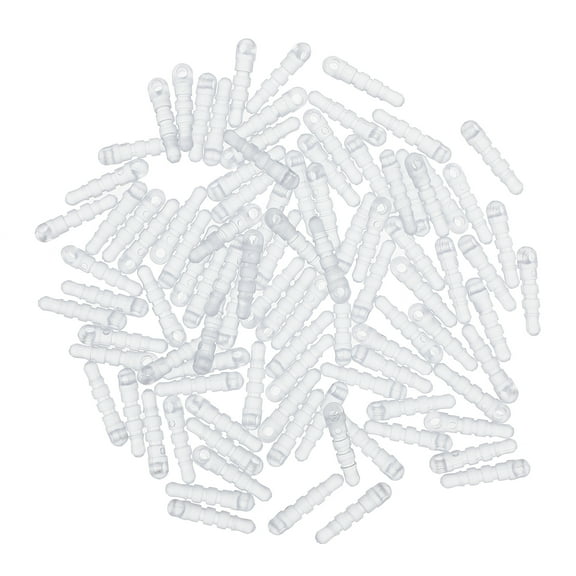 UEETEK Dust Cover Headphone Jack Transparent Anti-Dust Cylindrical 100Pcs for Device Maintenance Back to School