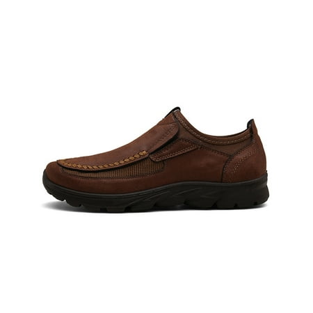 

UKAP Breathable Mens Driving Casual Boat Shoes Leather Flats Moccasin Slip On Loafers
