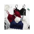 thumbnail image 6 of Womens V-Neck Comfort Pullover Lace Back Wireless Bra, 6 of 7