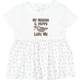thumbnail image 3 of Inktastic Mamaw and Pappy Grandchild Sloth Girls Baby Dress, 3 of 5