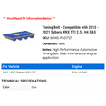 thumbnail image 2 of Timing Belt - Compatible with 2015 - 2021 Subaru WRX STI 2.5L H4 GAS 2016 2017 2018 2019 2020, 2 of 2