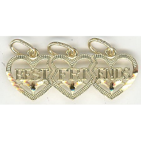 Gold Best Friends Break-Apart Charm, 10k