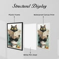 thumbnail image 5 of WFSposter Funny Black Cat Using Toilet Posters Cute Cat Reading Newspaper Bathroom Art Botanical Animal Pink Toilet Painting For Living Room Bedroom Toilet Wall Decor 12x16in Unframed, 5 of 7