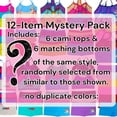 thumbnail image 2 of ToBeInStyle Girls' Pack of 12 Mystery Pieces - 6 Cami Bralette Tops & 6 Matching Bottoms - Medium, 2 of 7