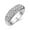 White Gold Color, variant on Womens Simple Fashion Pave Spot Drill Ring Geometric Copper Jewelry In Rose Gold Or White Gold Size 5.5 To 9 No 6 7 8 9