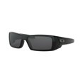 thumbnail image 1 of Gafas de sol Oakley 03-471 Gascan con lentes grises rectangulares en negro pulido, 1 of 1