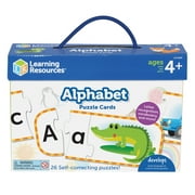 Learning Resources Alphabet Puzzle Cards, Kindergarten Readniness, Ages 4+