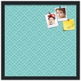 thumbnail image 2 of PinPix 20x20 Custom Cork Bulletin Board Peaks Modern Pattern Aqua Poster Board Has a Fabric Style Canvas Finish, Framed in Peaks Modern Pattern Aqua, by ArtToFrames (PinPix-1790), 2 of 6