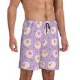 thumbnail image 2 of Pofeuu Sheeps Print Men's Soft Woven Elastic Waistband Sleep Pajama Short-3X-Large, 2 of 6