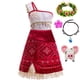 thumbnail image 3 of Baby Girls Casual Dress Ocean Adventure Moana 2 Kids Cosplay Fancy Princess Vaiana Halloween Party Costume Summer Clothes Frock, 3 of 5