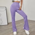 thumbnail image 3 of Pantalones casuales de punto pantalones casuales Cintura alta suave y cómoda sin cinturón para vacaciones para la oficina ANGGREK Otros, 3 of 7