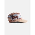 thumbnail image 2 of No Boundaries Jacquard Western Graphic LA Baseball Cap, Beige, Men's, 2 of 3