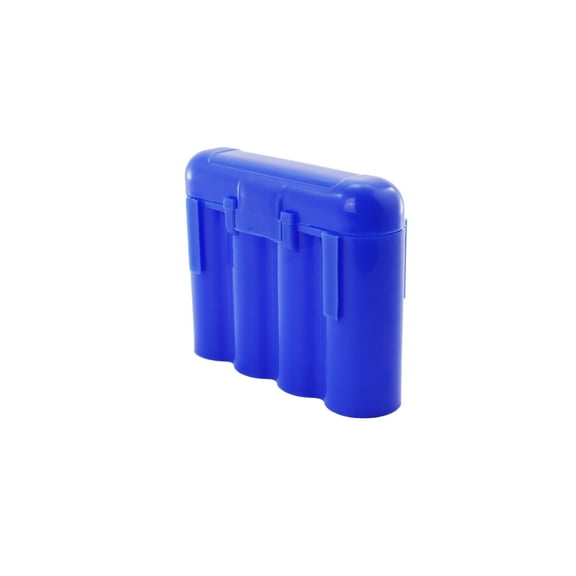 BLUE AA AAA BATTERY BATTERY PLASTIC STORAGE CASE HOLDER BOX USA SHIP